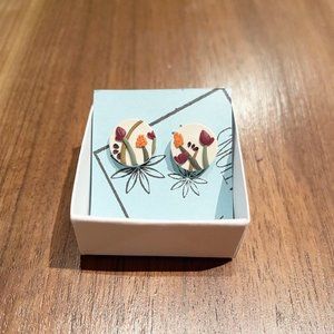 ✨ NWT Clay Floral Earrings | Handmade
